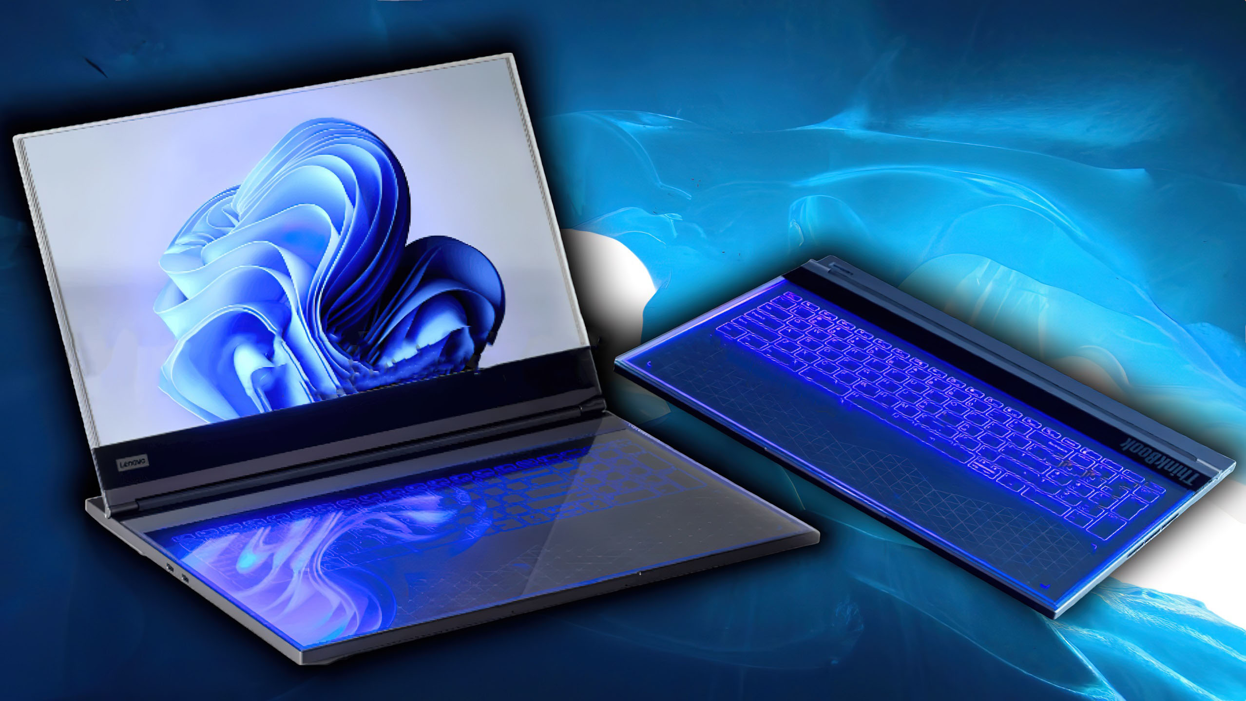 Lenovo планирует представить ноутбук ThinkBook с прозрачным экраном